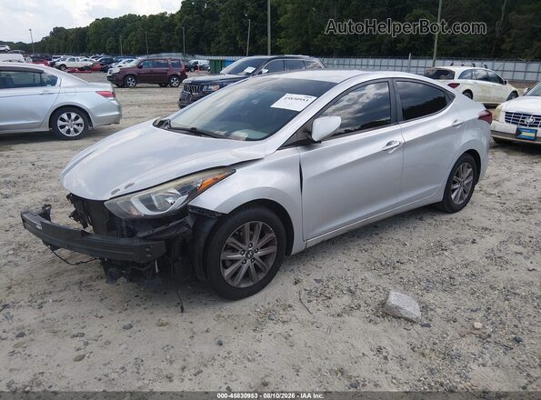 5NPDH4AEXGH720415 2016 HYUNDAI ELANTRA Silver Front left