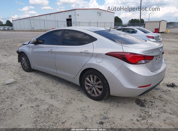 5NPDH4AEXGH720415 2016 HYUNDAI ELANTRA Silver Rear left
