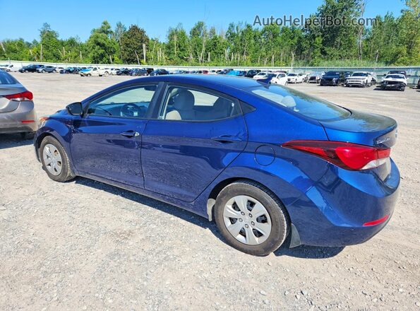 5NPDH4AEXGH758291 2016 HYUNDAI ELANTRA Blue Trasero izquierdo