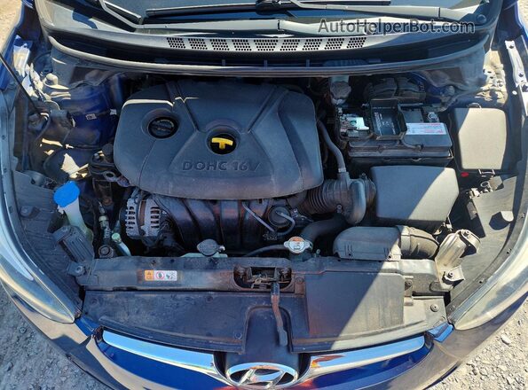 5NPDH4AEXGH758291 2016 HYUNDAI ELANTRA Blue Vista interior trasera