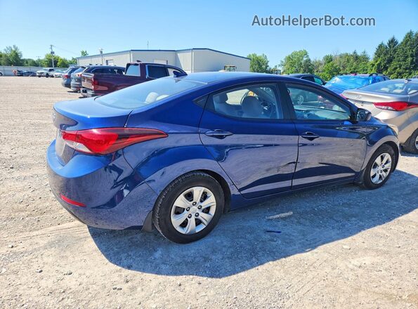 5NPDH4AEXGH758291 2016 HYUNDAI ELANTRA Blue Trasero derecho