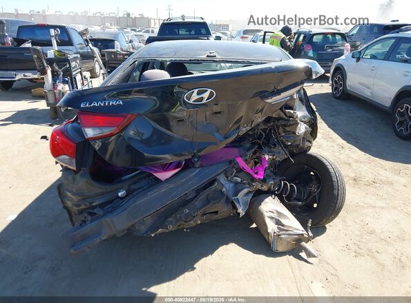 5NPDH4AEXGH758372 2016 HYUNDAI ELANTRA Black Front view