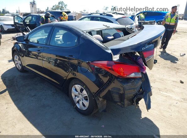 5NPDH4AEXGH758372 2016 HYUNDAI ELANTRA Black Rear left