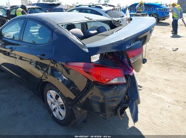 5NPDH4AEXGH758372 2016 HYUNDAI ELANTRA Black 360 interior view