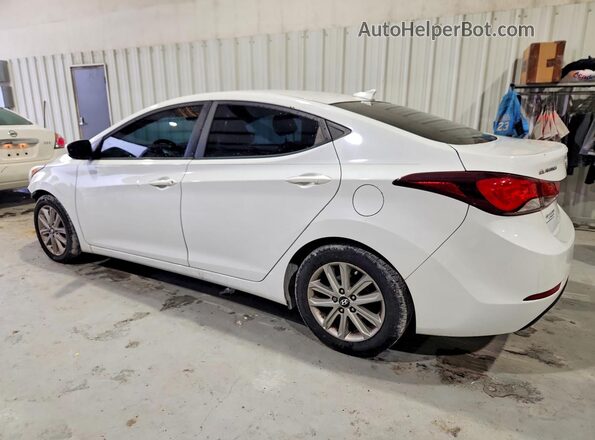 5NPDH4AEXGH760185 2016 HYUNDAI ELANTRA White Tył lewy