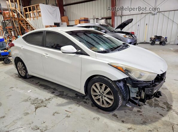 5NPDH4AEXGH760185 2016 HYUNDAI ELANTRA White Przód prawy
