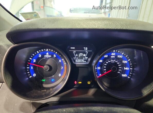 5NPDH4AEXGH760185 2016 HYUNDAI ELANTRA White Widok zestawu wskaźników