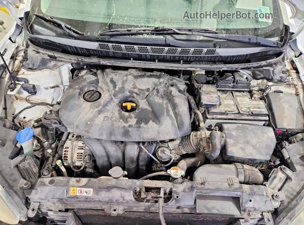 5NPDH4AEXGH760185 2016 HYUNDAI ELANTRA White Widok wnętrza z tyłu