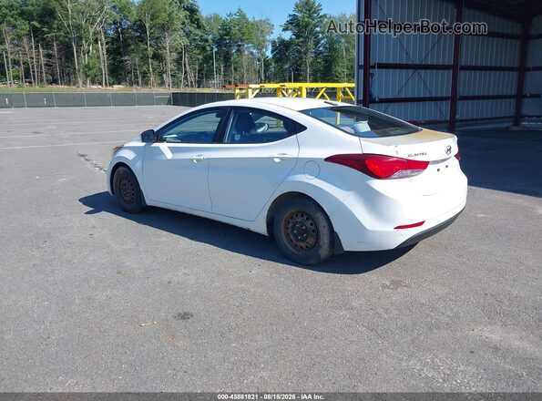 5NPDH4AEXGH760669 2016 HYUNDAI ELANTRA White Trasero izquierdo