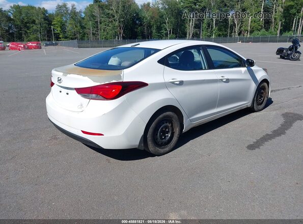 5NPDH4AEXGH760669 2016 HYUNDAI ELANTRA White Trasero derecho