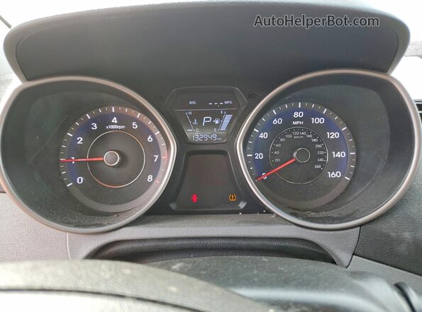 5NPDH4AEXGH770912 2016 HYUNDAI ELANTRA Red Вид щитка приладів