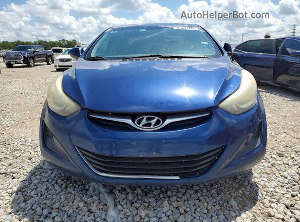 5NPDH4AEXGH770957 2016 HYUNDAI ELANTRA Blue Widok z przodu