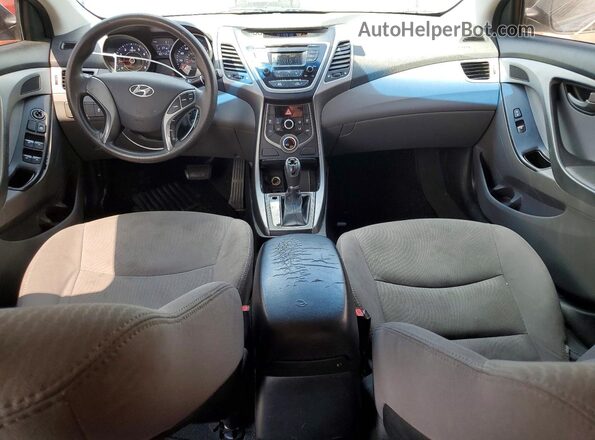 5NPDH4AEXGH770957 2016 HYUNDAI ELANTRA Blue Widok deski rozdzielczej
