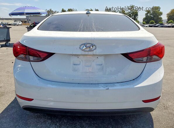 5NPDH4AEXGH784941 2016 HYUNDAI ELANTRA Белый Вид сзади