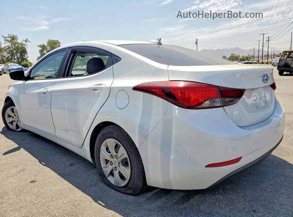 5NPDH4AEXGH784941 2016 HYUNDAI ELANTRA Белый Задняя левая четверть