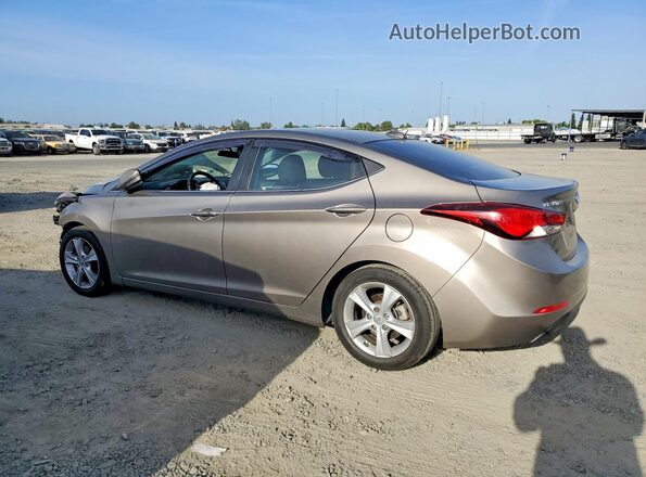 5NPDH4AE6GH781227 2016 HYUNDAI ELANTRA Gray Rear left