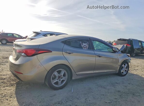 5NPDH4AE6GH781227 2016 HYUNDAI ELANTRA Gray Rear right