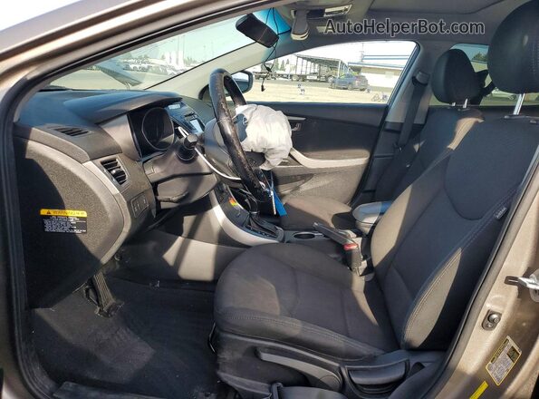 5NPDH4AE6GH781227 2016 HYUNDAI ELANTRA Gray Front interior view