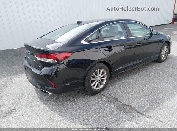 5NPE24AA0KH757002 2019 HYUNDAI SONATA Черный Задняя правая четверть