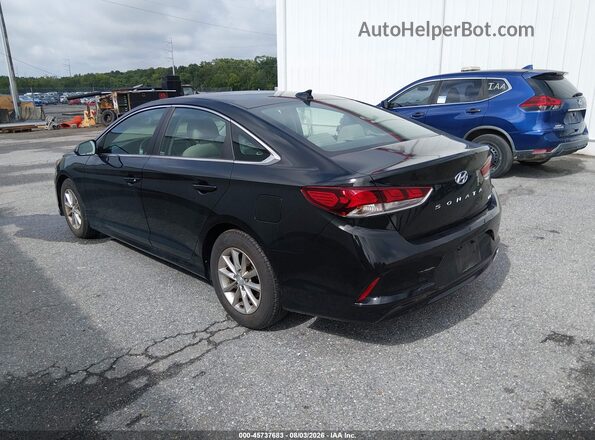 5NPE24AA0KH757002 2019 HYUNDAI SONATA Черный Задняя левая четверть