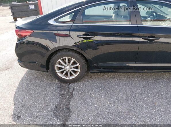 5NPE24AA0KH757002 2019 HYUNDAI SONATA Черный Вид спереди