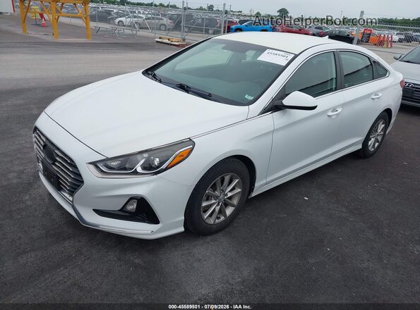 5NPE24AA2JH682981 2018 HYUNDAI SONATA White Vista tres cuartos delantera izquierda