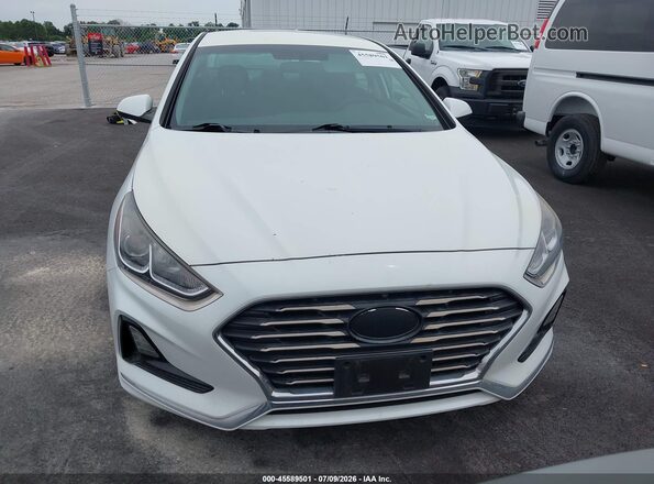 5NPE24AA2JH682981 2018 HYUNDAI SONATA White Vista del cuadro de instrumentos