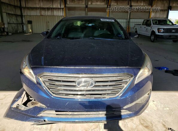 5NPE24AA5GH423071 2016 HYUNDAI SONATA Синий Вид спереди