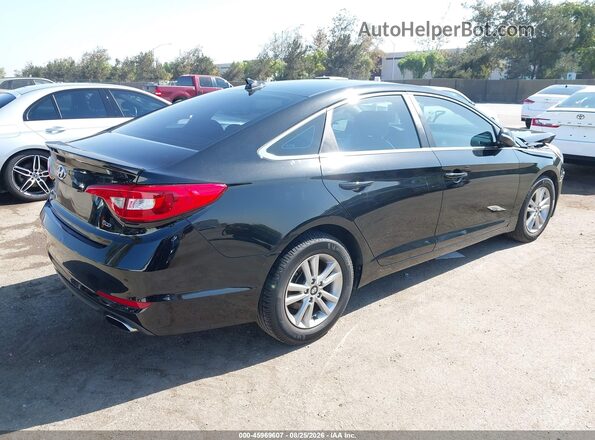 5NPE24AA9GH354580 2016 HYUNDAI SONATA Black Հետևի աջ