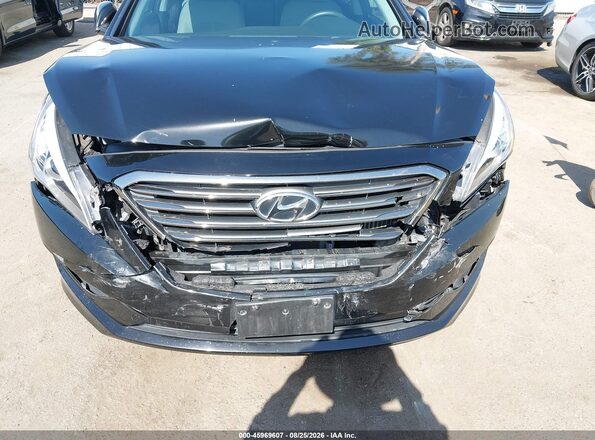 5NPE24AA9GH354580 2016 HYUNDAI SONATA Black Դիմացի տեսք