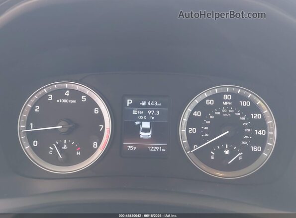 5NPE24AA9KH803300 2019 HYUNDAI SONATA Серебряный Вид задних сидений
