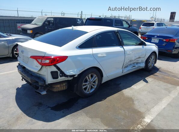 5NPE24AAXHH494896 2017 HYUNDAI SONATA White Rear right