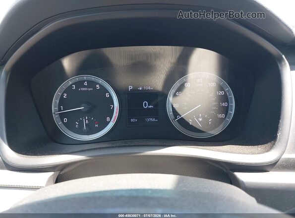 5NPE24AAXKH774955 2019 HYUNDAI SONATA Gray Widok tylnych siedzeń
