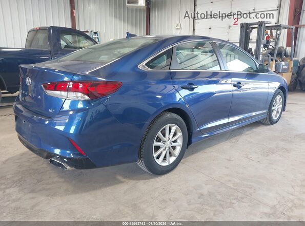 5NPE24AAXKH801815 2019 HYUNDAI SONATA Blue Tył prawy