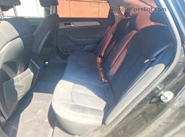 5NPE24AF0GH265265 2016 HYUNDAI SONATA Black Widok tylnych siedzeń