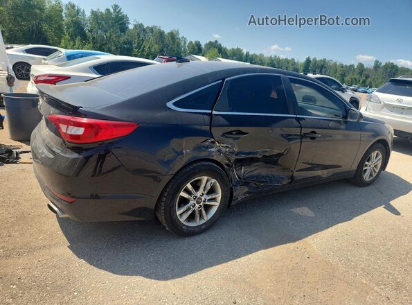 5NPE24AF0GH265265 2016 HYUNDAI SONATA Black Tył prawy