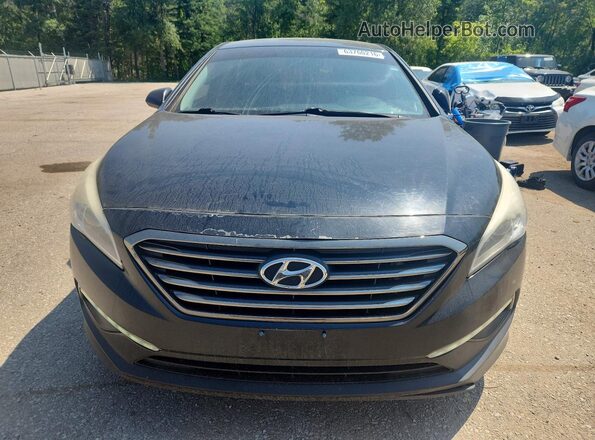 5NPE24AF0GH265265 2016 HYUNDAI SONATA Black Widok z przodu