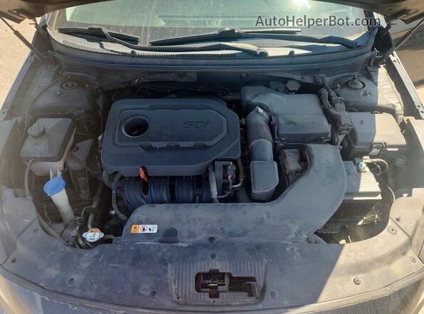 5NPE24AF0GH265265 2016 HYUNDAI SONATA Black Widok wnętrza z tyłu