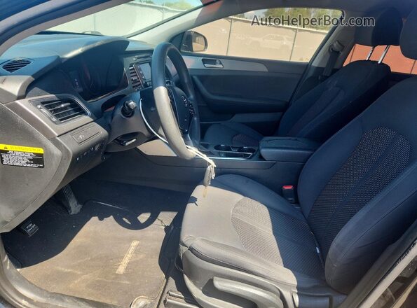 5NPE24AF0GH265265 2016 HYUNDAI SONATA Black Widok wnętrza z przodu