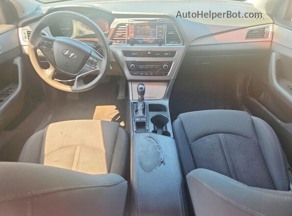 5NPE24AF0GH265265 2016 HYUNDAI SONATA Black Widok deski rozdzielczej