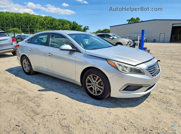 5NPE24AF0GH285077 2016 HYUNDAI SONATA Silver Front right