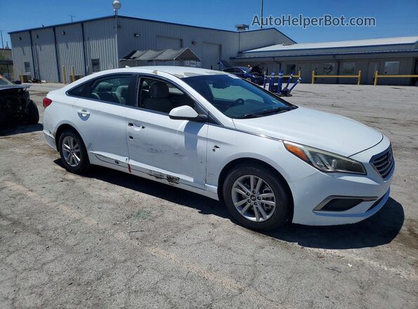 5NPE24AF0GH305327 2016 HYUNDAI SONATA White Delantero derecho