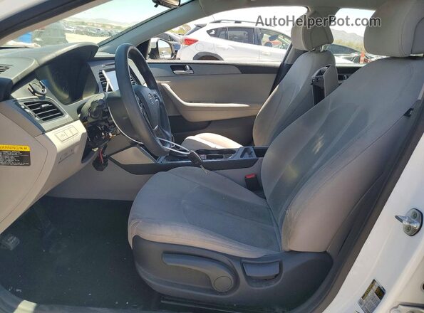 5NPE24AF0GH305327 2016 HYUNDAI SONATA White Vista interior delantera