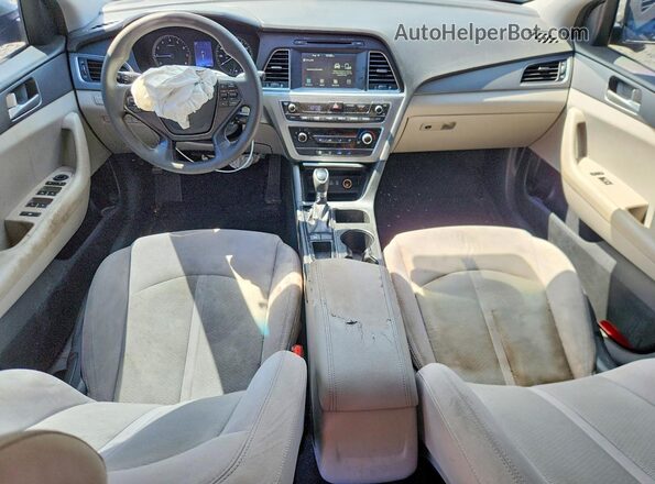 5NPE24AF0GH309619 2016 HYUNDAI SONATA Silver Widok deski rozdzielczej
