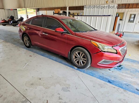 5NPE24AF0GH318367 2016 HYUNDAI SONATA Maroon Delantero derecho