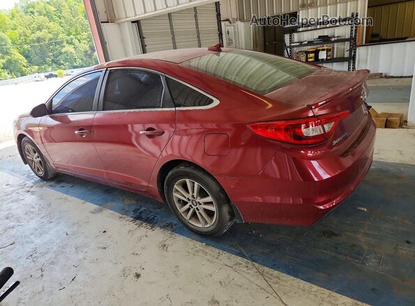 5NPE24AF0GH318367 2016 HYUNDAI SONATA Maroon Trasero izquierdo
