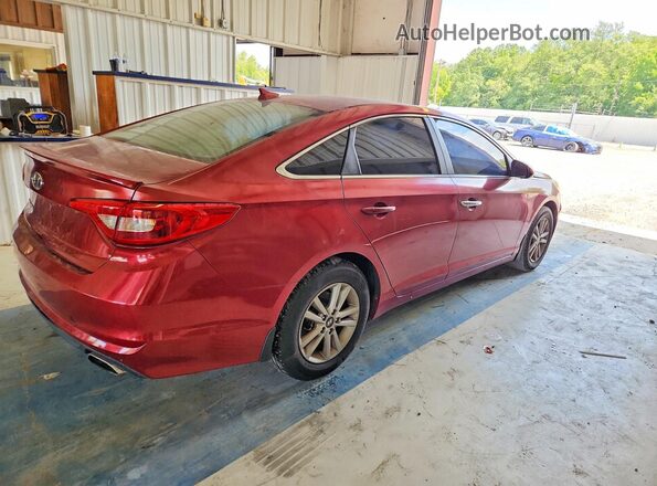 5NPE24AF0GH318367 2016 HYUNDAI SONATA Maroon Trasero derecho