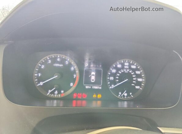 5NPE24AF0GH318367 2016 HYUNDAI SONATA Maroon Vista del cuadro de instrumentos