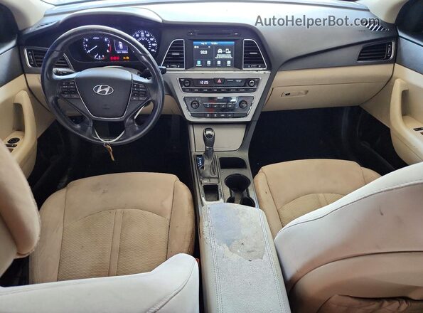 5NPE24AF0GH318367 2016 HYUNDAI SONATA Maroon Vista del salpicadero