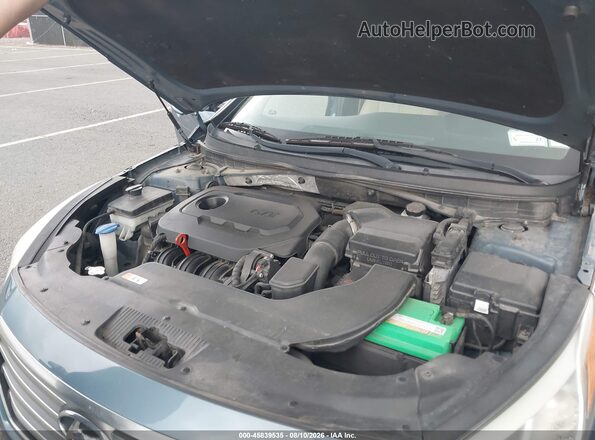 5NPE24AF0GH319177 2016 HYUNDAI SONATA Синий Вид сзади